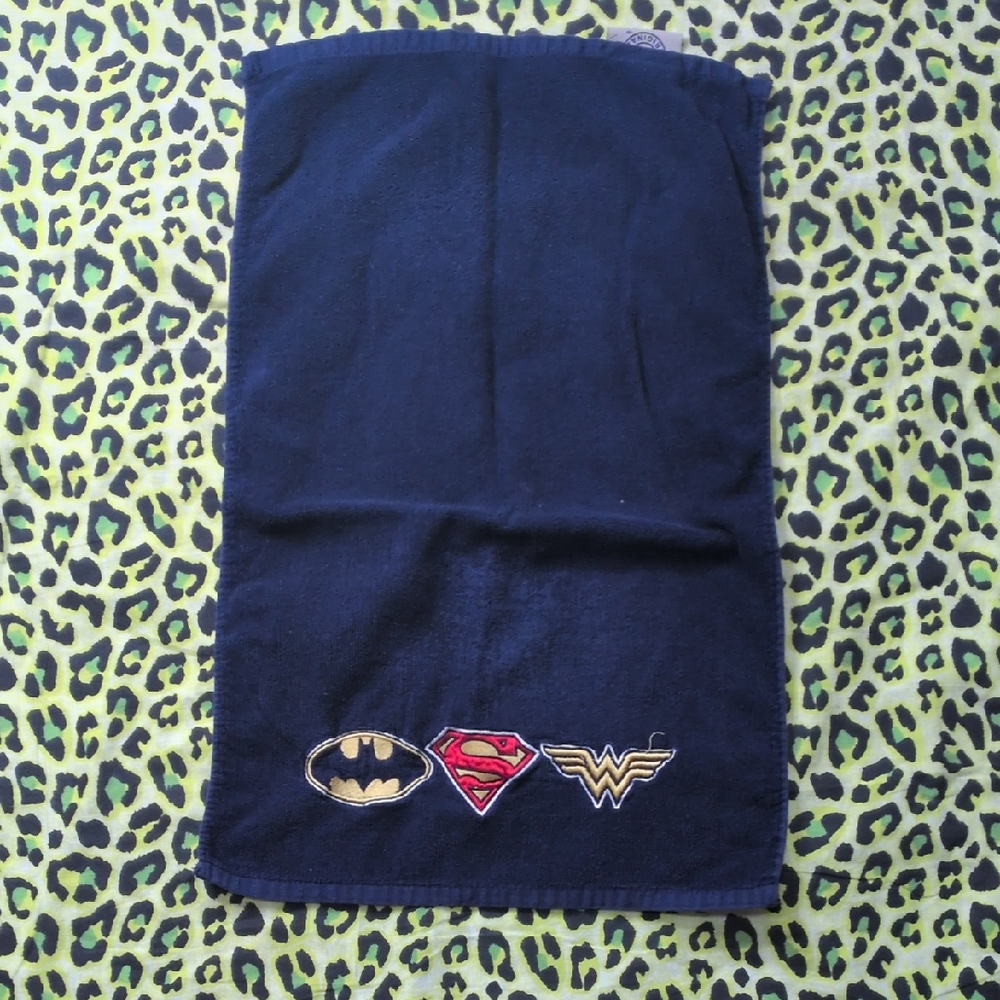 5/20 DC Superhero Logo Embroidered Hand Towel